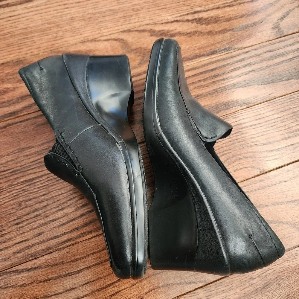 Rockport Wedge Loafers Womens 7M Black Professional Comfort Workwear Business